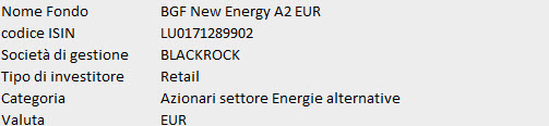 scheda BGF New Energy A2 EUR