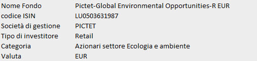 scheda pictet environmental LU0503631987