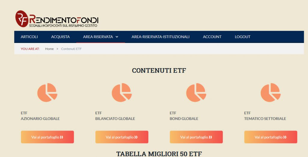 Nuovi portafogli ETF 2020