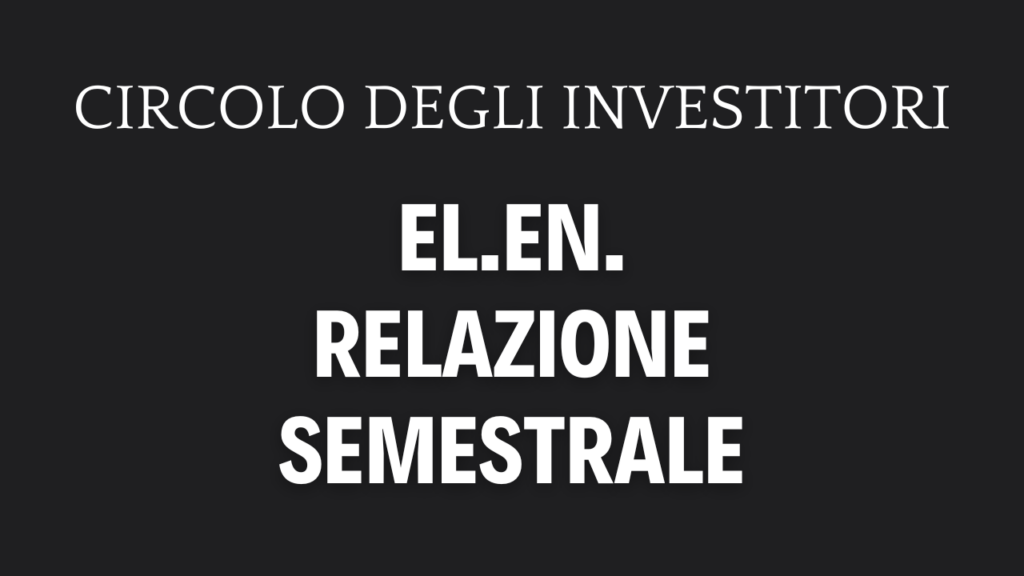 El.En. Primo semestre 2025 con ricavi a 285 milioni e utile netto a 17,9 milioni EL EN Relazione Semestrale