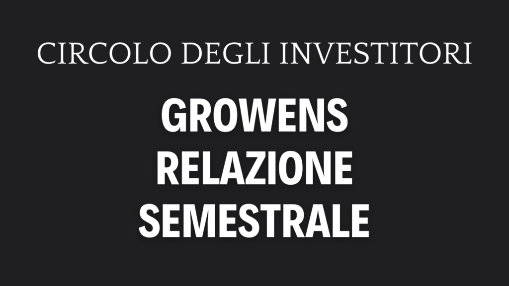 Growens Semestrale