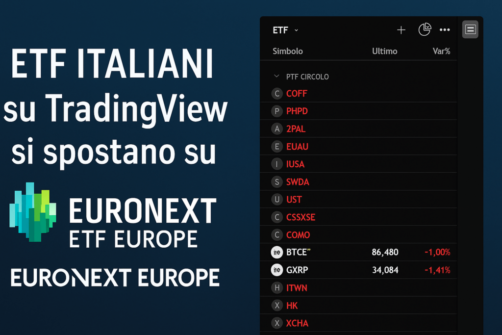 ETF italiani spariti da TradingView cosa è successo