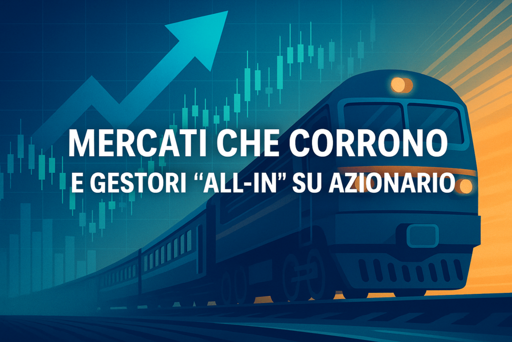 Mercati che corrono e gestori all-in su azionario
