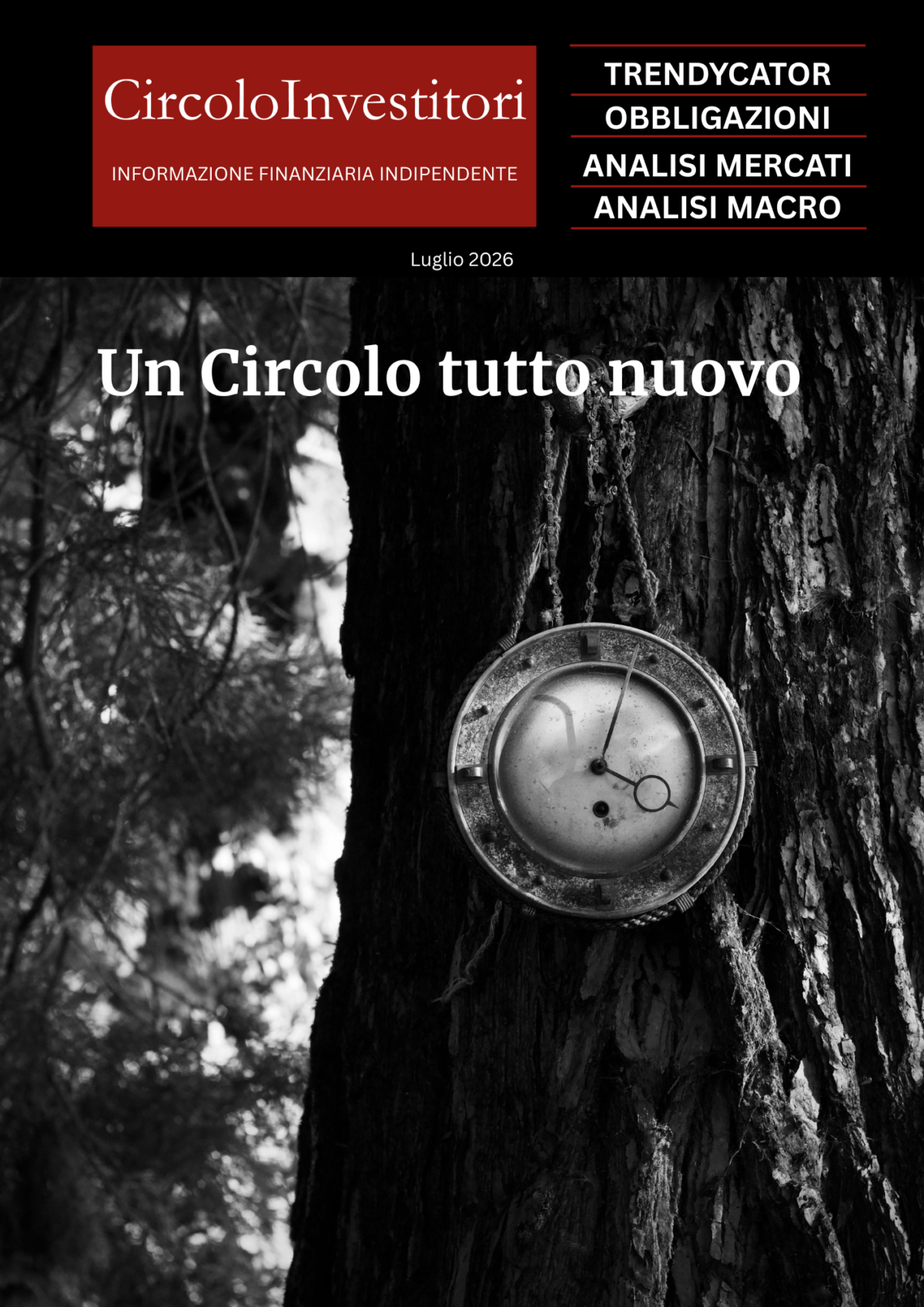 Copertina del magnifico Magazine di luglio 2026 del Circolo degli Investitori.
