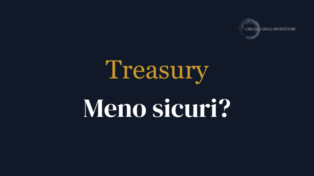 Treasury USA, il mercato non li considera più così sicuri copertina sfondo navy per articolo dal titoli Treasury meno sicuri?