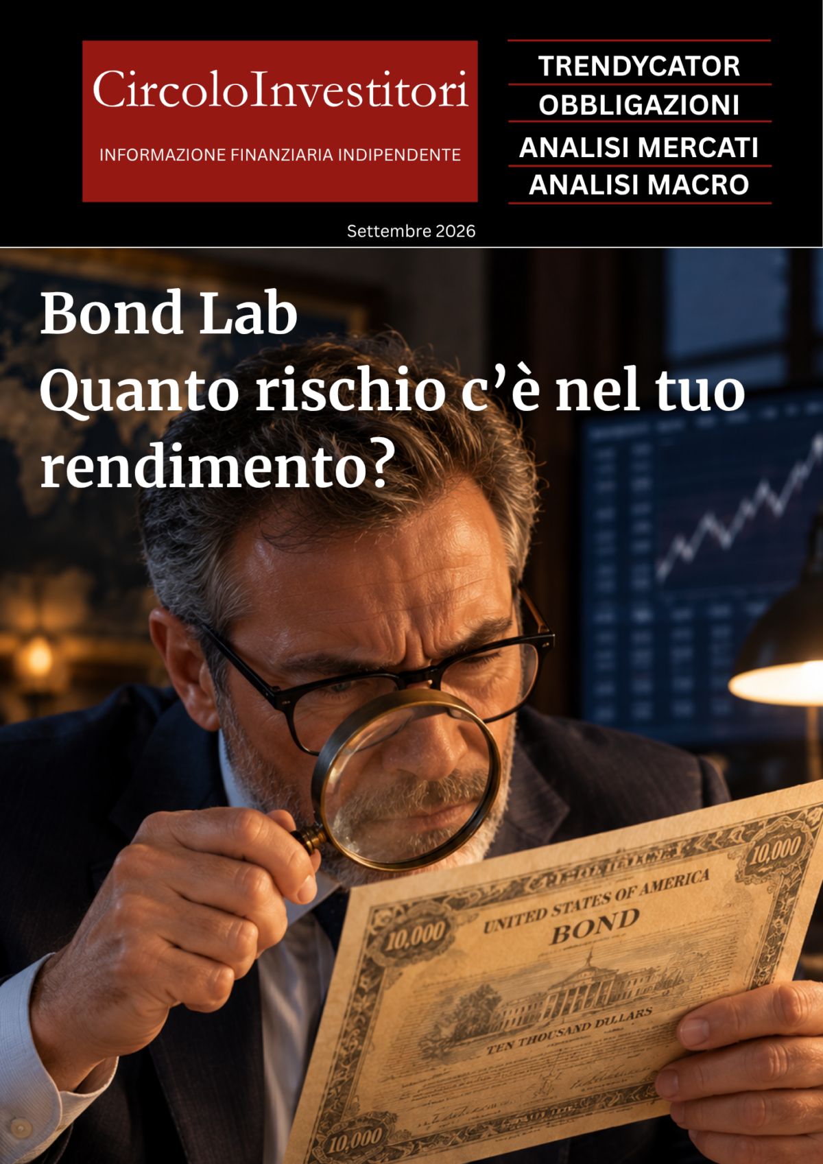 Copertina del magnifico Magazine di Settembre 2026 del Circolo degli Investitori.